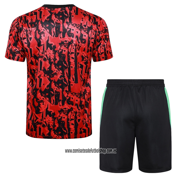 Chandal del Manchester United 23-24 Manga Corta Rojo - Pantalon Corto